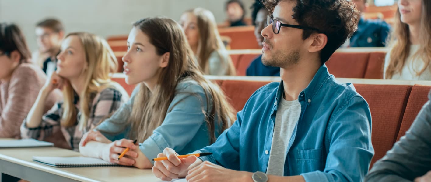 college students listening during a lecture